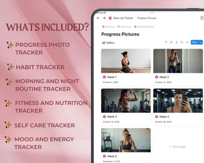 Glow Up Tracker 2.0 – Your Ultimate Transformation Companion